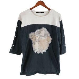 Joyrich Bear Face w/ Embroidered Stars Half Sleeve Shirt Mens Size M Los Angeles